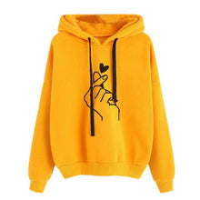 Load image into Gallery viewer, Womens Musical Notes Long Sleeve Hoodie Sweatshirt Hooded Pullover Tops Blouse Sudaderas Mujer Bts Album Moleton Feminino Felpe5