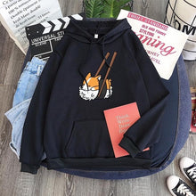 Load image into Gallery viewer, Ladies Hoodie Cartoon Shiba Inu Coach Funny Graphic Hoodie Fashion Sudadera Mujer Moletom Cute Shiba Sushi Hoodie