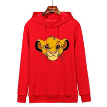 Load image into Gallery viewer, The Lion King Cartoon Print Hoodie Women Loose Casual Cute Long Sleeve Lady Pullover Tops Harajuku Streetwear Sweatshirt Clothes