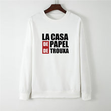 Load image into Gallery viewer, Showtly La Casa De Papel Hoodies Money Heist Tees TV Series Sweatshirt Women Clothes House of Paper Funny Harajuku Oversized