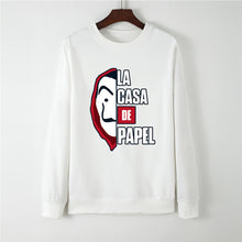 Load image into Gallery viewer, Showtly La Casa De Papel Hoodies Money Heist Tees TV Series Sweatshirt Women Clothes House of Paper Funny Harajuku Oversized