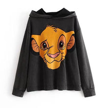 Load image into Gallery viewer, Harajuku Pink Pullovers Lovely Kawaii Casual Tops O-neck Women's Hooded Sweatshirt LILO STITCH Hoodie Pullovers Long Sleeves