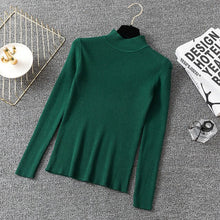 Load image into Gallery viewer, BOBOKATEER Casual Winter Clothes Knitted White Half Turtleneck Sweater Women Pullover Female Black Pull Jumper Tops Fall 2020