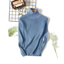 Load image into Gallery viewer, AOSSVIAO Womens Sweaters 2020 Tops Long Sleeve Turtleneck Sweater Women Thin Pullover Jumper Knitted Sweater Slim Pull Femme