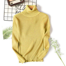 Load image into Gallery viewer, AOSSVIAO Womens Sweaters 2020 Tops Long Sleeve Turtleneck Sweater Women Thin Pullover Jumper Knitted Sweater Slim Pull Femme