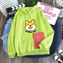 Load image into Gallery viewer, Ladies Hoodie Cartoon Shiba Inu Coach Funny Graphic Hoodie Fashion Sudadera Mujer Moletom Cute Shiba Sushi Hoodie