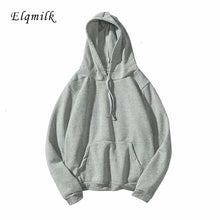 Load image into Gallery viewer, Woman's Solid 3 Colors Hoodies Sweatshirts Female 2020 Cotton Thicken Warm Hoodies Lady Autumn Fashion Streetwear Tops Women
