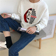 Load image into Gallery viewer, Showtly La Casa De Papel Hoodies Money Heist Tees TV Series Sweatshirt Women Clothes House of Paper Funny Harajuku Oversized
