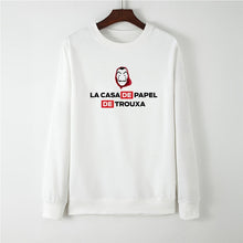 Load image into Gallery viewer, Showtly La Casa De Papel Hoodies Money Heist Tees TV Series Sweatshirt Women Clothes House of Paper Funny Harajuku Oversized
