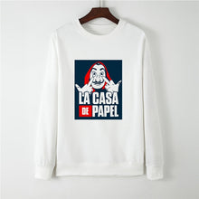 Load image into Gallery viewer, Showtly La Casa De Papel Hoodies Money Heist Tees TV Series Sweatshirt Women Clothes House of Paper Funny Harajuku Oversized
