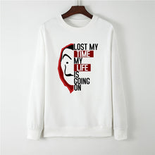 Load image into Gallery viewer, Showtly La Casa De Papel Hoodies Money Heist Tees TV Series Sweatshirt Women Clothes House of Paper Funny Harajuku Oversized
