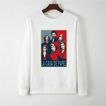 Load image into Gallery viewer, Showtly La Casa De Papel Hoodies Money Heist Tees TV Series Sweatshirt Women Clothes House of Paper Funny Harajuku Oversized
