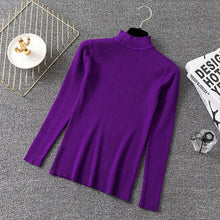 Load image into Gallery viewer, BOBOKATEER Casual Winter Clothes Knitted White Half Turtleneck Sweater Women Pullover Female Black Pull Jumper Tops Fall 2020
