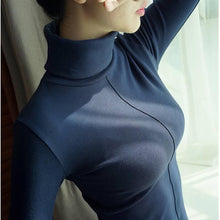 Load image into Gallery viewer, Soft Winter Turtleneck Sweater Women Sweater Fasion Korean Style Skinny Bodycon Basic Pullover Women Long Sleeve Pull Femme Top
