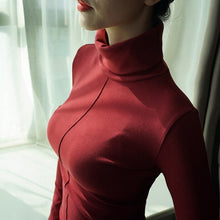 Load image into Gallery viewer, Soft Winter Turtleneck Sweater Women Sweater Fasion Korean Style Skinny Bodycon Basic Pullover Women Long Sleeve Pull Femme Top
